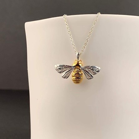 Personalised Sterling Silver Queen Bee Necklace Personalised Sterling Silver Queen Bee Necklace
